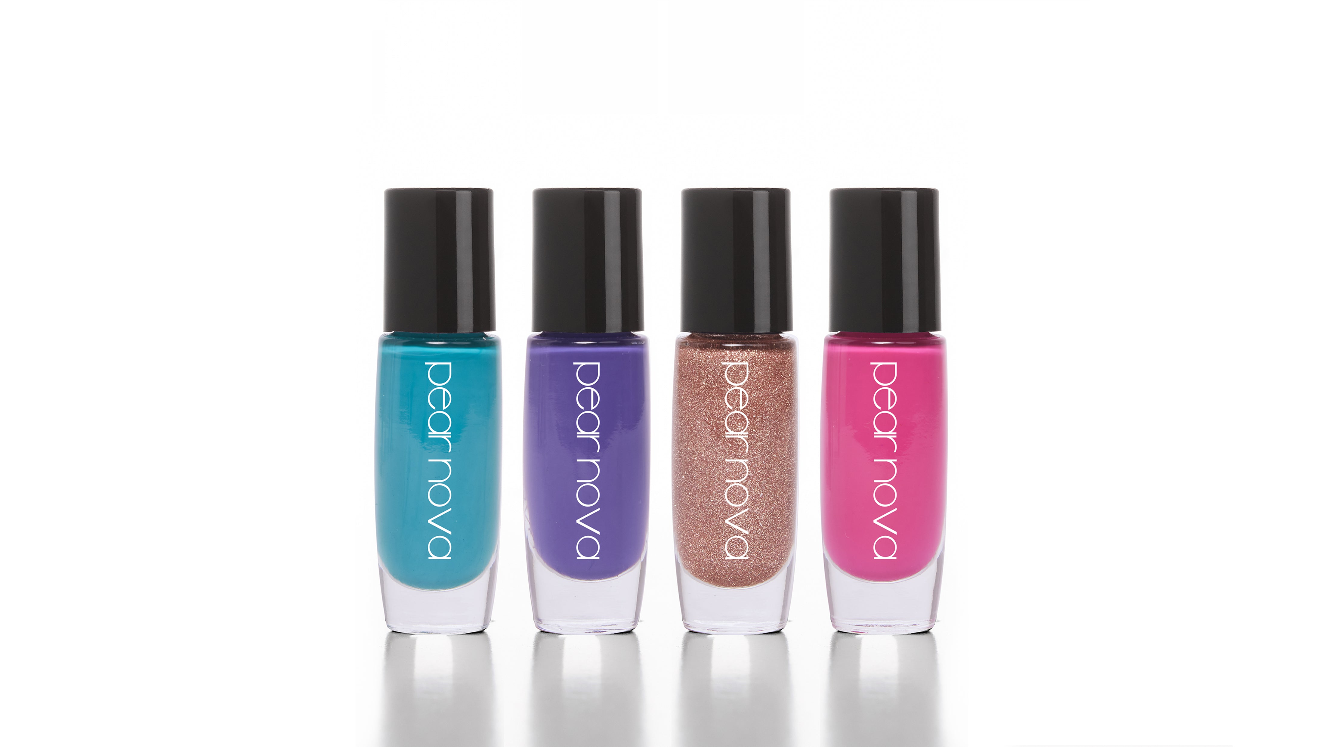 4 bottles of nail lacquer in the high rollers collection